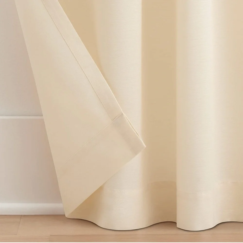 2 Waverly Serendipity Ivory‎ One Pleat Panels – 50x95 (Ivory) NWT
